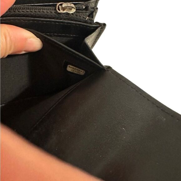 Chanel Black Leather Wallet Classic Design - Picture 7 of 12
